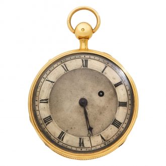 French 18K gold quarter repeating pocket watch Circa 1800