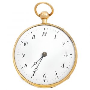French 18K gold quarter repeating pocket watch Circa 1800