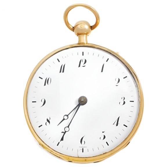 French 18K gold quarter repeating pocket watch Circa 1800