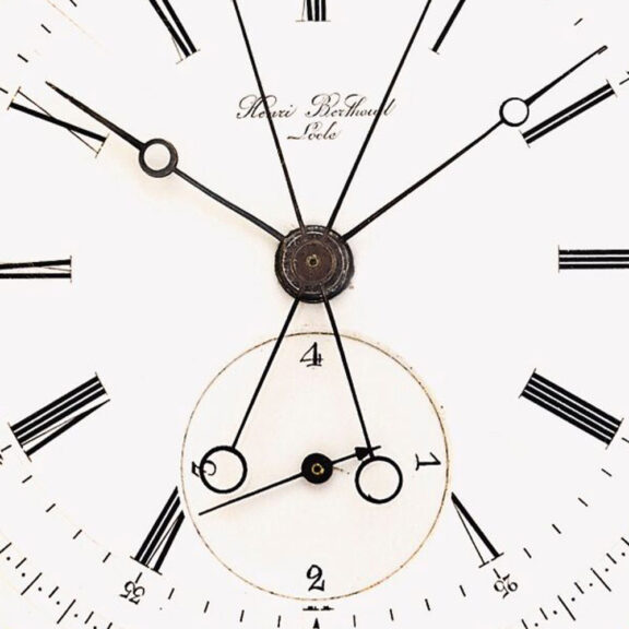 Swiss gold two train split seconds chronograph Circa 1890 Swiss gold two train split seconds chronograph Circa 1890