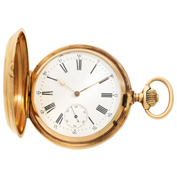 Swiss 18K yellow gold chronometer pocket watch Circa 1905 Swiss 18K yellow gold chronometer pocket watch Circa 1905