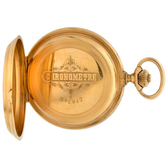 Swiss 18K yellow gold chronometer pocket watch Circa 1905 Swiss 18K yellow gold chronometer pocket watch Circa 1905