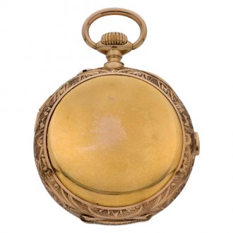 Swiss 18K gold repeating Sonnerie pocket watch Circa 1900