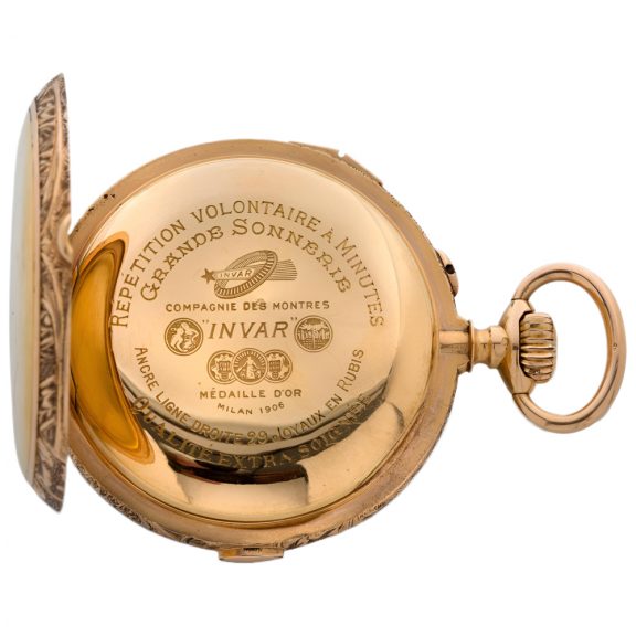 Swiss 18K gold repeating Sonnerie pocket watch Circa 1900 Swiss 18K gold repeating Sonnerie pocket watch Circa 1900