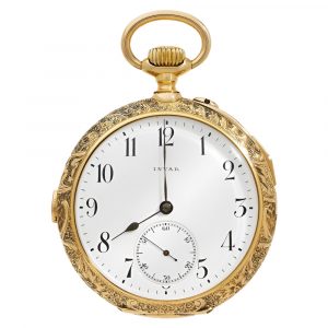 Swiss 18K gold repeating Sonnerie pocket watch Circa 1900
