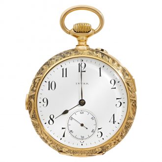 Swiss 18K gold repeating Sonnerie pocket watch Circa 1900