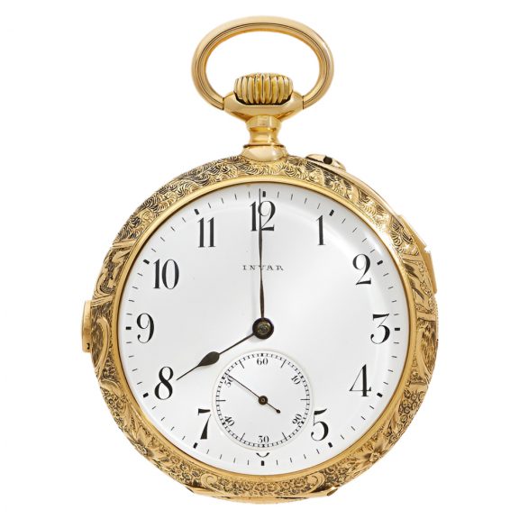 Swiss 18K gold repeating Sonnerie pocket watch Circa 1900