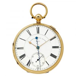 English gold watch with independent deadbeat seconds Circa 1850