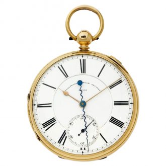 English gold watch with independent deadbeat seconds Circa 1850