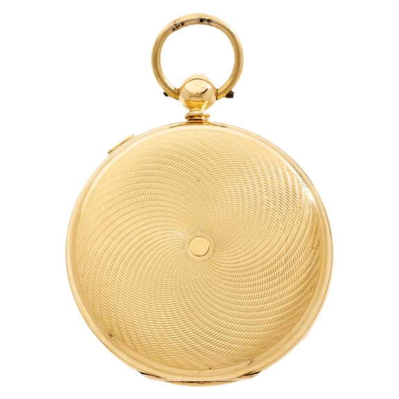 English gold watch with independent deadbeat seconds Circa 1850 English gold watch with independent deadbeat seconds Circa 1850