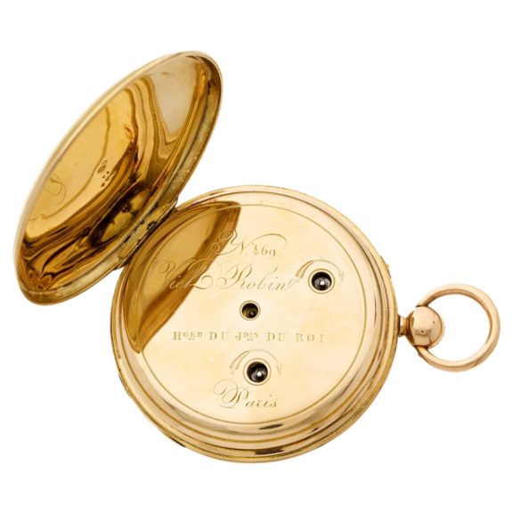 French gold watch with independent deadbeat seconds Circa 1805 French gold watch with independent deadbeat seconds Circa 1805