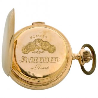 Swiss gold repeating watch with hidden erotic automaton Circa 1905