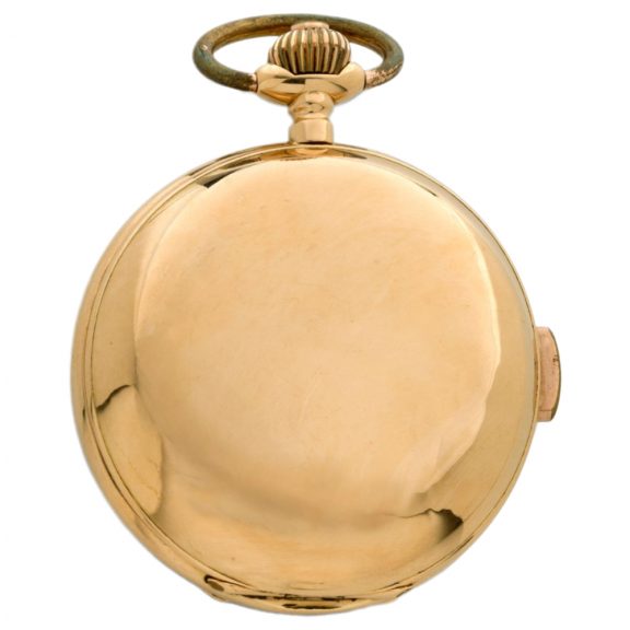 Swiss gold repeating watch with hidden erotic automaton Circa 1905 Swiss gold repeating watch with hidden erotic automaton Circa 1905