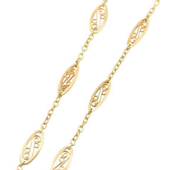 Swiss 18K yellow gold pocket watch with chain Circa 1895 Swiss 18K yellow gold pocket watch with chain Circa 1895