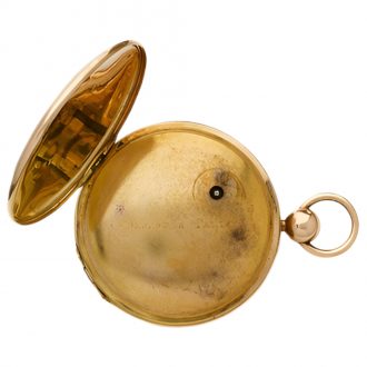 French 18K gold pocket watch in Breguet style Circa 1850