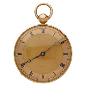 French 18K gold pocket watch in Breguet style Circa 1850