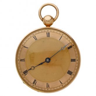 French 18K gold pocket watch in Breguet style Circa 1850
