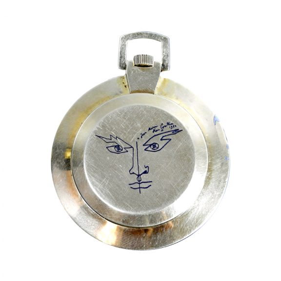 Swiss gold plated Stylist open faced pocket watch Circa 1950 Swiss gold plated Stylist open faced pocket watch Circa 1950