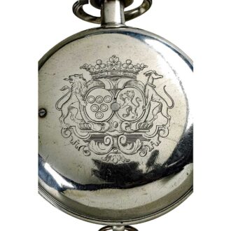 French repeating silver coach clock Circa 1800