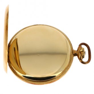 Swiss 18K yellow gold open faced pocket watch Circa 1900