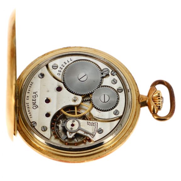 Swiss 18K yellow gold open faced pocket watch Circa 1900 Swiss 18K yellow gold open faced pocket watch Circa 1900