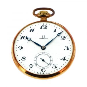 Swiss 18K yellow gold open faced pocket watch Circa 1900