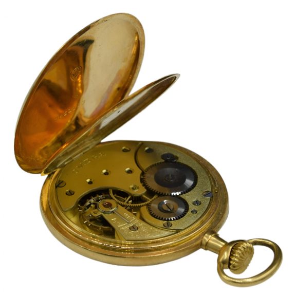 Swiss 18K yellow gold open faced pocket watch Circa 1905 Swiss 18K yellow gold open faced pocket watch Circa 1905