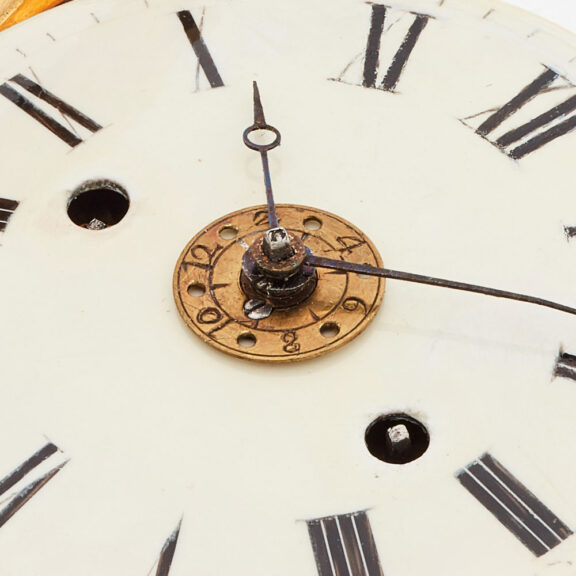 Large English gilt metal verge watch with alarm Circa 1800 Large English gilt metal verge watch with alarm Circa 1800
