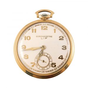 French 18K yellow gold Art Déco pocket watch, Circa 1930