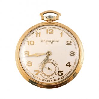 French 18K yellow gold Art Déco pocket watch, Circa 1930