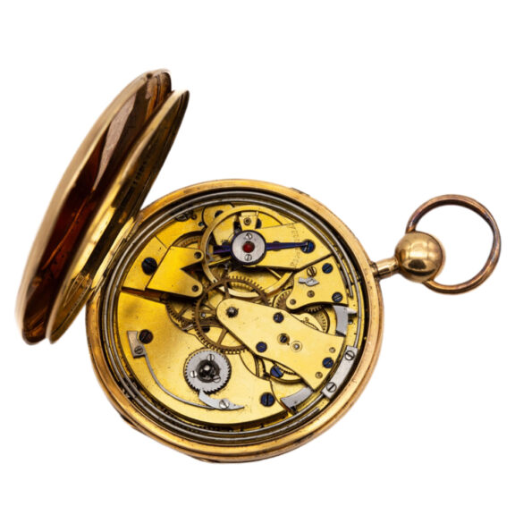 Swiss 18K gold quarter repeating pocket watch Circa 1895 Swiss 18K gold quarter repeating pocket watch Circa 1895