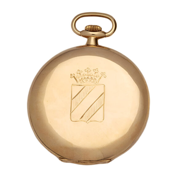 Swiss 18K yellow gold full hunter pocket watch Circa 1895 Swiss 18K yellow gold full hunter pocket watch Circa 1895