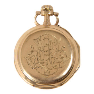 Swiss 18K gold quarter repeating pocket watch Circa 1890–1910