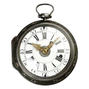 French large silver coach clock of museum quality Circa 1750.
