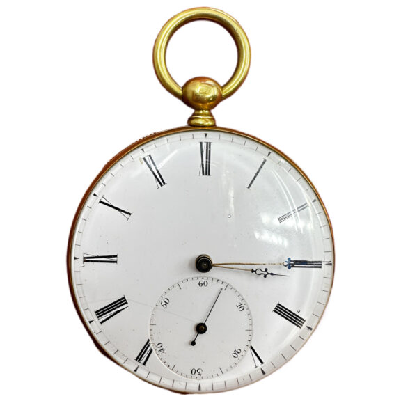 French 18K yellow gold open faced pocket watch Circa 1895 French 18K yellow gold open faced pocket watch Circa 1895
