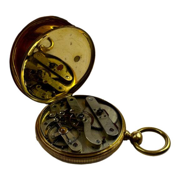 French 18K yellow gold open faced pocket watch Circa 1895 French 18K yellow gold open faced pocket watch Circa 1895