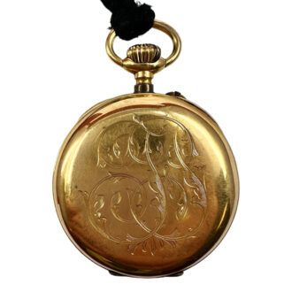 French 18K yellow gold open faced pocket watch Circa 1895 French 18K yellow gold open faced pocket watch Circa 1895