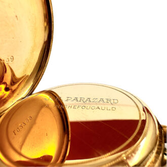 French 18K yellow gold open faced pocket watch Circa 1895
