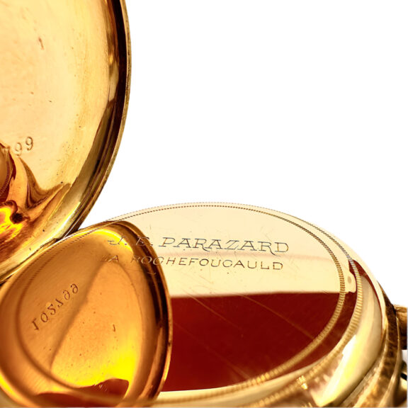French 18K yellow gold open faced pocket watch Circa 1895 French 18K yellow gold open faced pocket watch Circa 1895