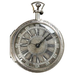 English silver coach clock with repeater Circa 1760
