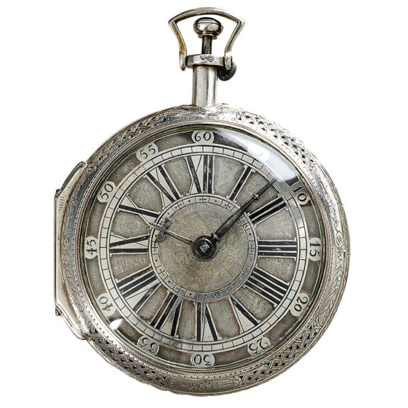English silver coach clock with repeater Circa 1760