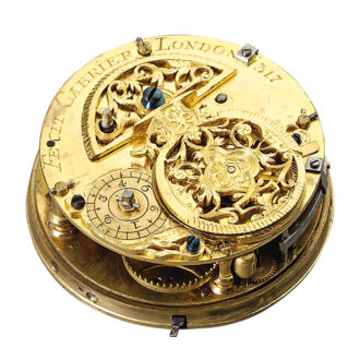 English silver coach clock with repeater Circa 1760