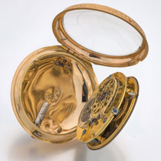 French verge in gold and enamel consular case Circa 1760
