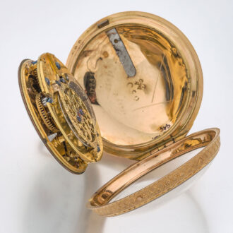 French verge in gold and enamel consular case Circa 1760