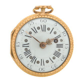 French verge in gold and enamel consular case Circa 1760
