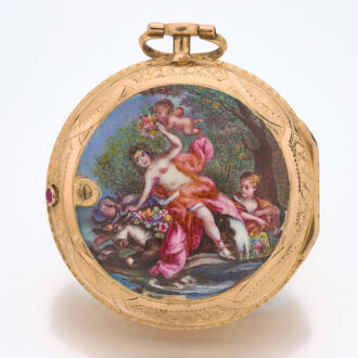 French verge in gold and enamel consular case Circa 1760