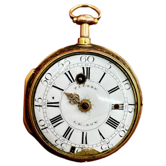 French 18K yellow gold striking pocket watch Circa 1750 French 18K yellow gold striking pocket watch Circa 1750