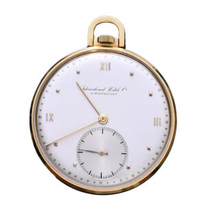 Swiss 18K yellow gold Art Deco keyless dress watch Circa 1940