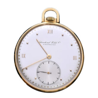 Swiss 18K yellow gold Art Deco keyless dress watch Circa 1940
