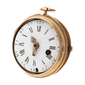 French 18K yellow gold open faced pocket watch Circa 1895